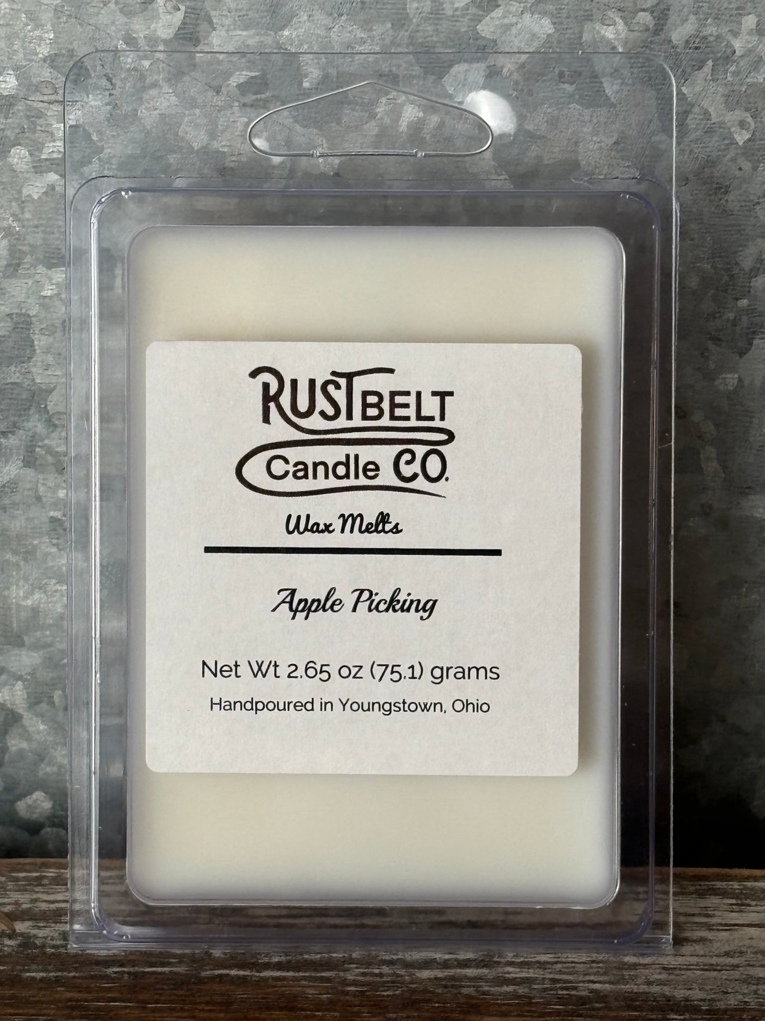 Apple Picking Scented Wax Melt - White Wax In Clamshell Packaging.