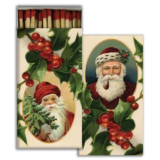 Match - Santa's And Holly - Rustbelt Candle Co.